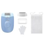 Depiladora Philips Bre247/00 Cuerpo Piernas Cbzal Masajeador Azul Claro