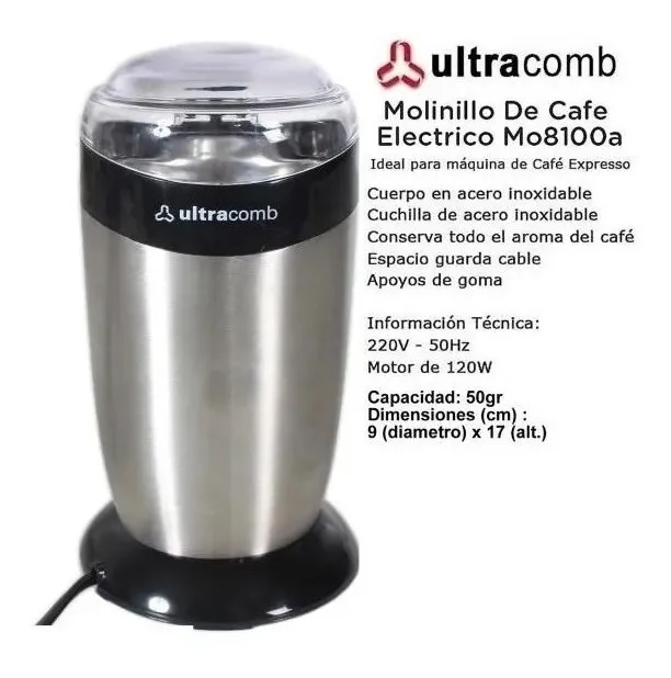 Molinillo Eléctrico para Café 120w MO-8100A - Ultracomb